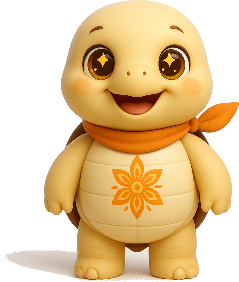 Kurma, the warm tortoise mascot